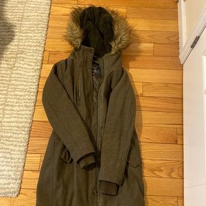 Vince Camuto Green Wool Coat - XS